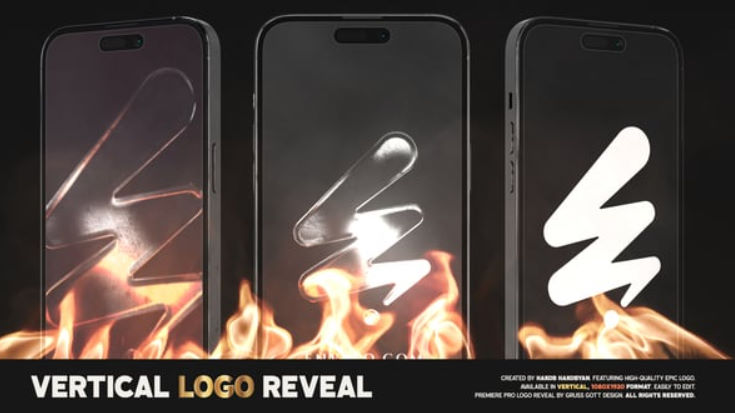 Videohive Vertical Logo Reveal