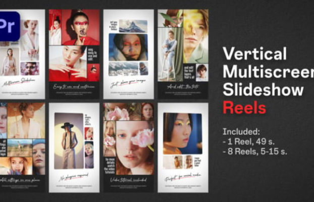 Videohive Vertical Multiscreen Slideshow Reels | Premiere Pro